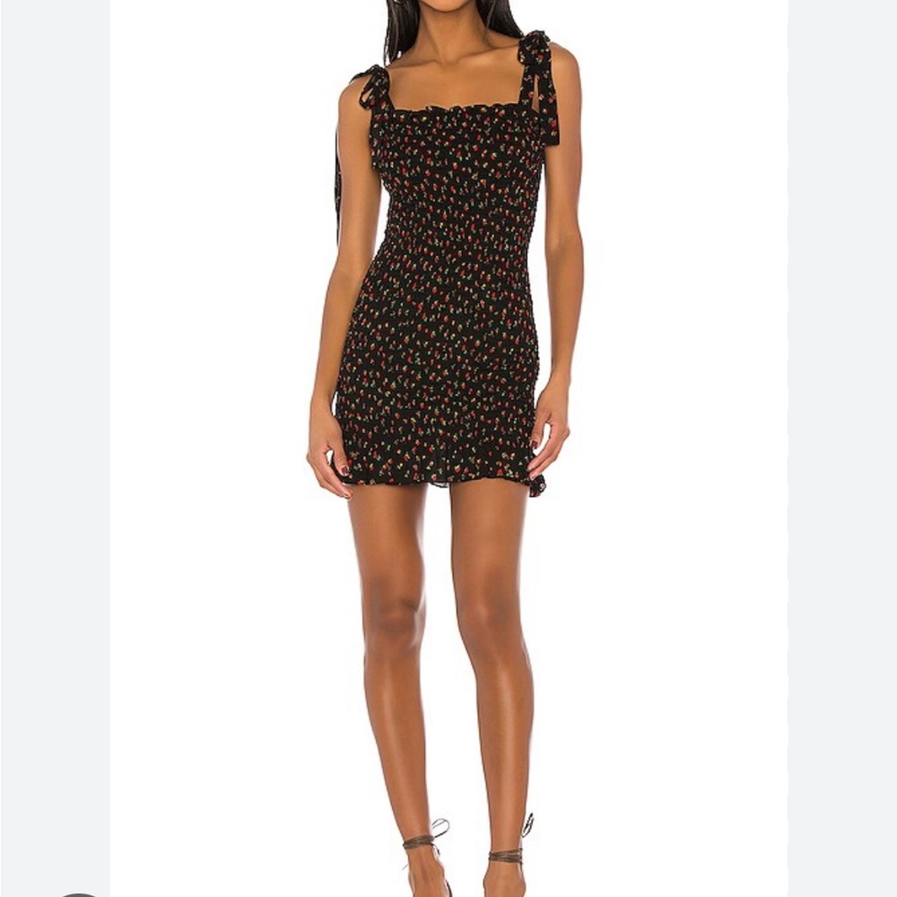 FREE PEOPLE- Bella Smocked Slip in Black